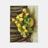 Rosenkörbe Fleecedecke (Vorderseite)