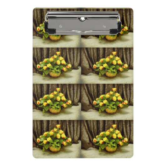 Rosenkörbe Mini Klemmbrett (Vorderseite)