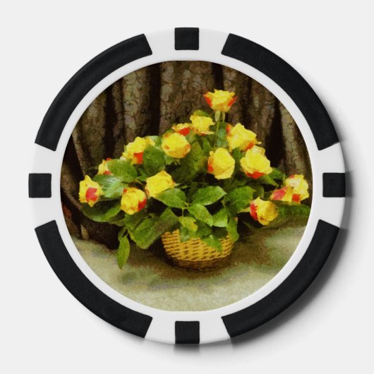 Rosenkörbe Pokerchips (Vorderseite)