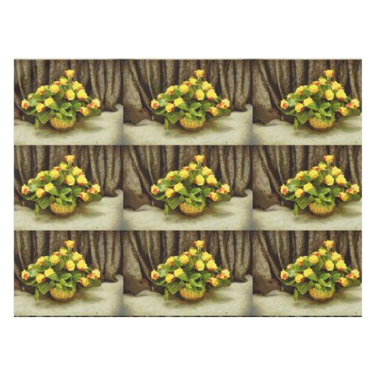 Rosenkörbe Tischdecke (Vorderseite (Horizontal))