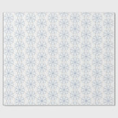 Rosenkranz blühende blaue Blume Geschenkpapier (Flach)