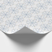 Rosenkranz blühende blaue Blume Geschenkpapier (Ecke)