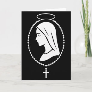 Rosenkranz der Jungfrau Maria - Katholische christ Karte