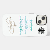 Rosenkranz iPhone-Hülle mit Herzen iPhone Hülle (Rückseite (Horizontal))