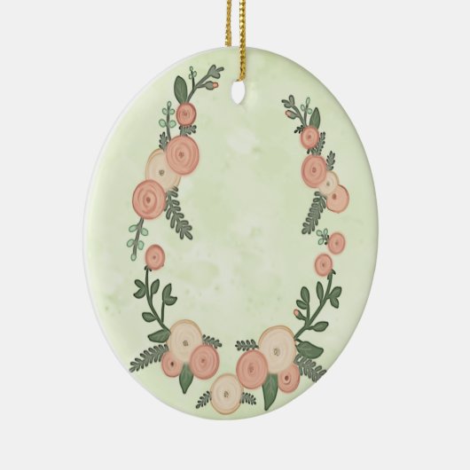 Rosenkranz Keramik Ornament (Rechts)