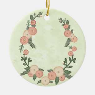 Rosenkranz Keramik Ornament