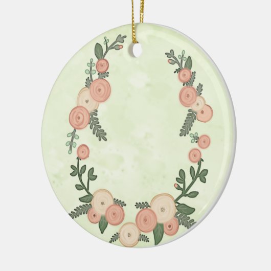 Rosenkranz Keramik Ornament (Links)