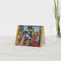 Rosenkranzfest 1506 Albrecht Dürer Karte