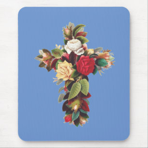 Rosenkreuz Das Rosenkreuz-Symbol der Rosenkreuzer Mousepad