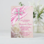 Rosenkreuz Erste Kommune Einladung (Stehend Vorderseite)