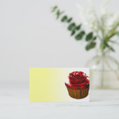 Rosenkuchen-Geschäftskartenschablone Visitenkarte (Stehend Vorderseite)