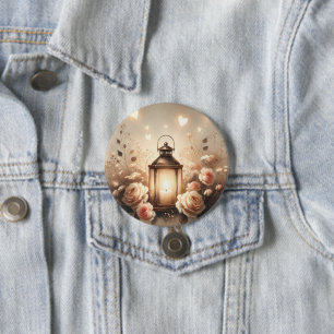 Rosenlaternen-Glanz-Sträuß Button