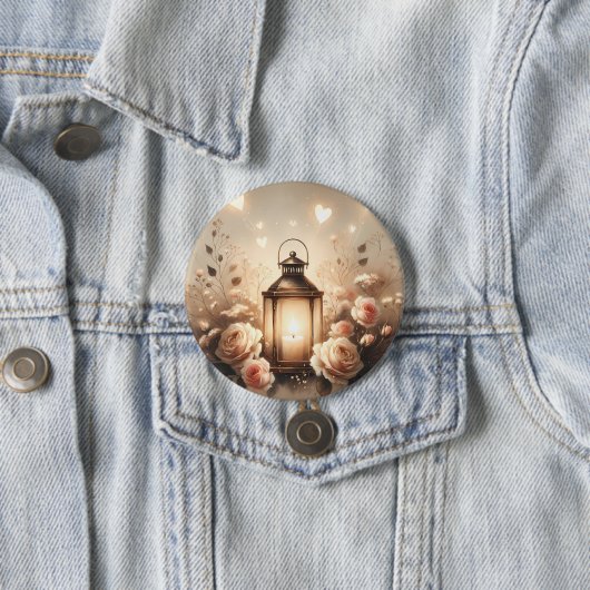 Rosenlaternen-Glanz-Sträuß Button (Beispiel)
