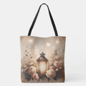 Rosenlaternen-Glanz-Sträuß Tasche (Rückseite)
