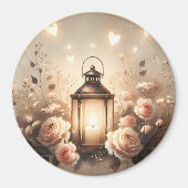 Rosenlaternen-Glühbouquet Magnet (Vorne)