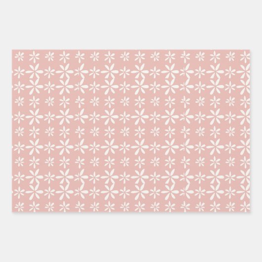 Rosenleder Rosengarten Gold Hübsch Geschenkpapier Set (Vorderseite 3)