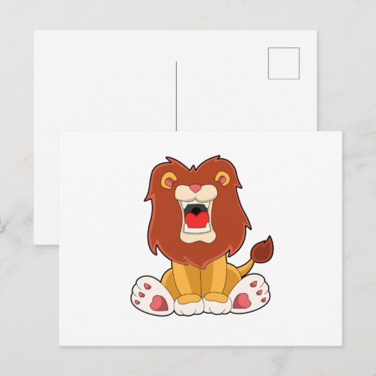 Rosenlion Postkarte (Vorne/Hinten)