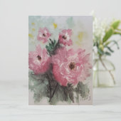 Rosenmalerei Karte (Stehend Vorderseite)