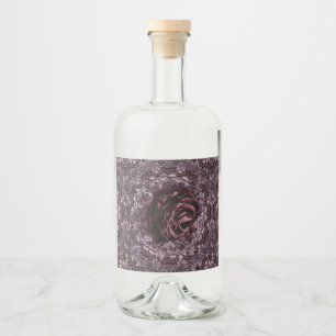 Rosenmandala alkoholflaschenetikett