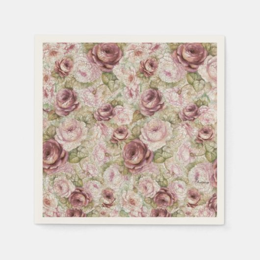 Rosenmeer Serviette (Vorderseite)