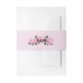 Rosenmonogramm Einladungsbanderole (Vorderseite Beispiel)