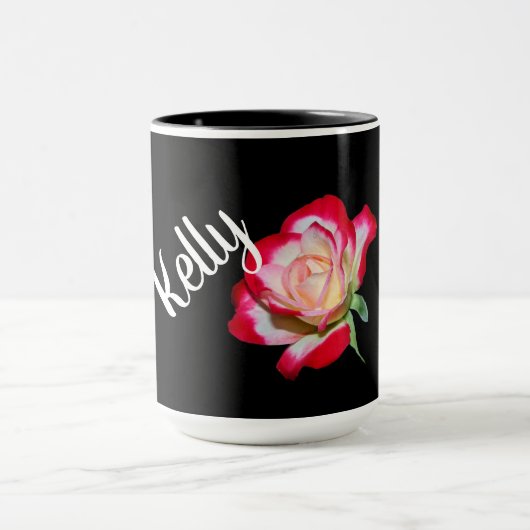 Rosenmonogramm-Kaffee-Tasse Tasse (Zentrum)