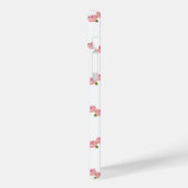 Rosenmuster auf Weiß Case-Mate iPhone Hülle (Rückseite / Links)