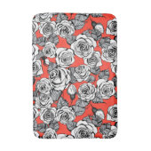 Rosenmuster Badematte (Vorderseite Vertikal)