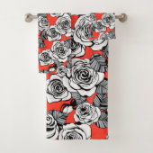 Rosenmuster Badhandtuch Set (Insitu)