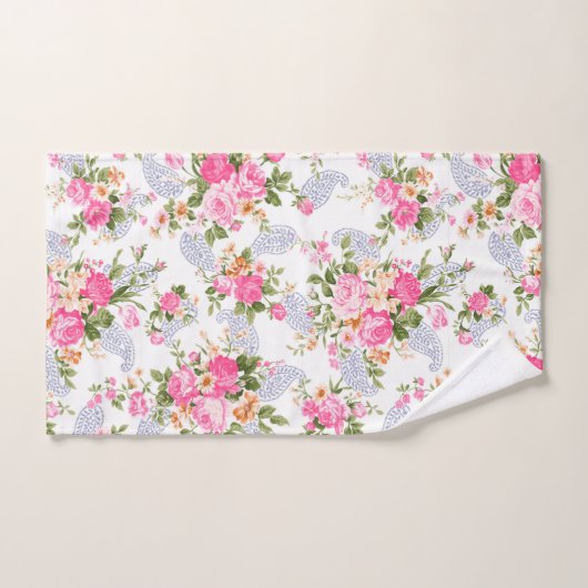 Rosenmuster Badhandtuch Set (Handtuch)