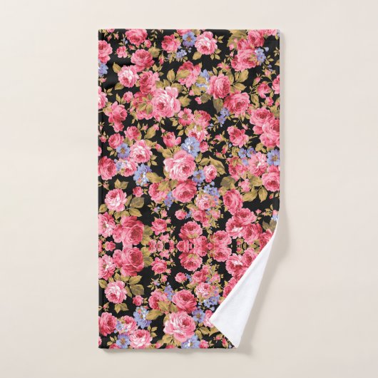 Rosenmuster Badhandtuch Set (Handtuch)
