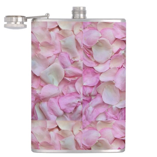 Rosenmuster Flachmann (Geöffnet)