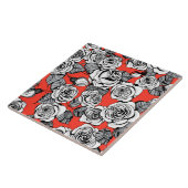 Rosenmuster Fliese (Seite)