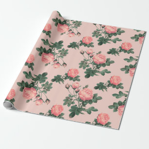 Rosenmuster Geschenkpapier