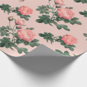 Rosenmuster Geschenkpapier (Ecke)