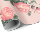Rosenmuster Geschenkpapier (Rolleneckpunkt)