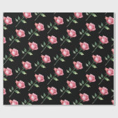 Rosenmuster Geschenkpapier (Flach)