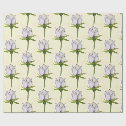 Rosenmuster Geschenkpapier (Flach)