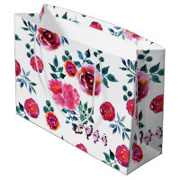 Rosenmuster, handbemalt und rosa