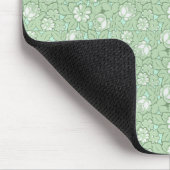 Rosenmuster in hellgrün mousepad (Ecke)