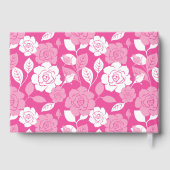 ROSENMUSTER IN ROSA GÄSTEBUCH (Rückseite)