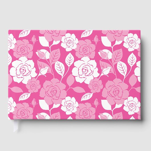 ROSENMUSTER IN ROSA GÄSTEBUCH (Vorderseite)
