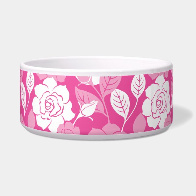 ROSENMUSTER IN ROSA NAPF (Vorderseite)