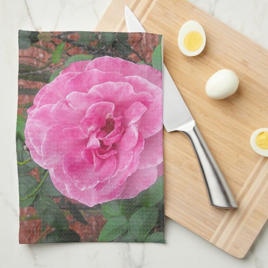 Rosenmuster Küchentuch (Viertel Falte)