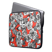Rosenmuster Laptopschutzhülle (Vorderseite Links)