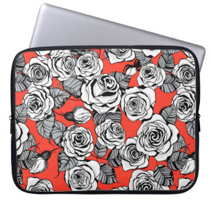 Rosenmuster Laptopschutzhülle