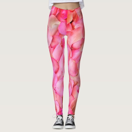 Rosenmuster Leggings (Vorderseite)