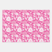 ROSENMUSTER (ROSA) GESCHENKPAPIER SET (Vorderseite)