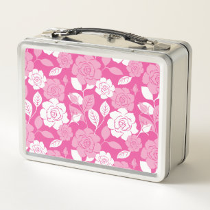 ROSENMUSTER (ROSA) METALL BROTDOSE