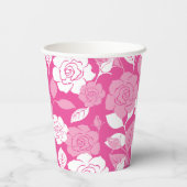 ROSENMUSTER (ROSA) PAPPBECHER (Rückseite)